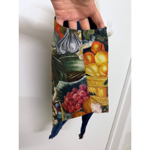 Samantha Pleet Harvest Print Corset Crop Top Bustier Food Fruit Veggie Floral 4 - Picture 12 of 13